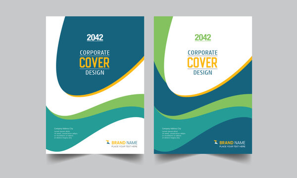 Annual report cover design template