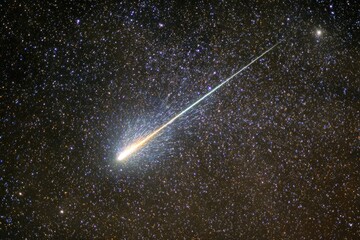 Meteor Shower Through Stars
