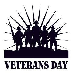 Fototapeta premium Veterans Day Art & Illustration