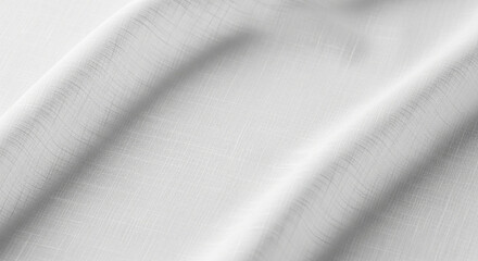 Sheer White Linen Fabric Background