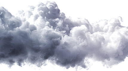 White gray smoke vapor fumes swirls shapes white isolated background cutout. Misty effect