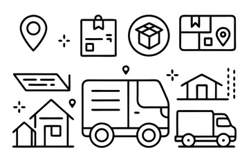 Cloud Computing and Data Analysis Icons,Delivery and Logistics Icons Collection Shipping, Business and Management Icon Set,Set of circular icons in vibrant purple Information technology icon set 