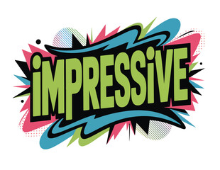 Bold and energetic impressive word art with explosive t shirt design elements transparent background vector