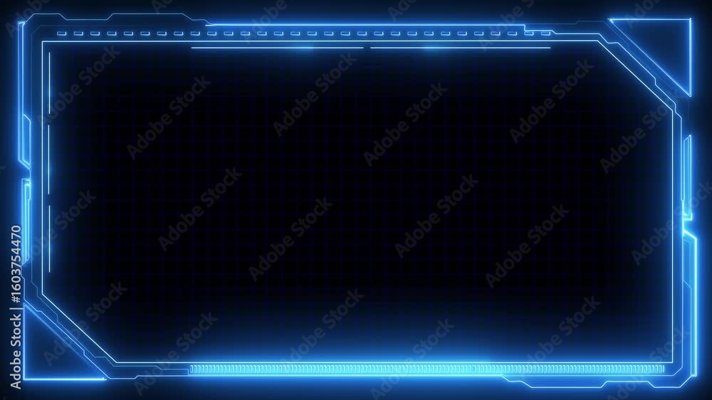 Aufkleber hud display screen frames, info boxes and ui interface of future technology, modern user interface e