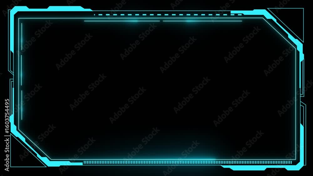 Aufkleber hud display screen frames, info boxes and ui interface of future technology, modern user interface e
