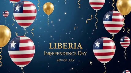 Celebrating Liberia's Independence Day A Festive Visual Celebration of National Pride on July 26th