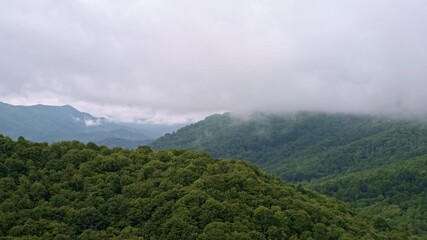 Rolling fog flows through the Smokies in cinematic clarity