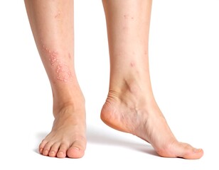 Close-up of legs with skin rash
