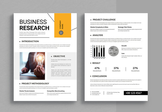 Editable Company Business Research Report Template