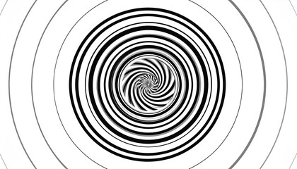 Fototapeta premium Abstract black and white spiral design