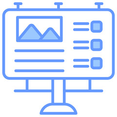 Fototapeta premium Billboard Icon