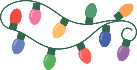 Christmas lights shine icon illustration design graphic element
