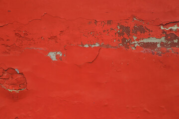 Rusty old wall hole peeling paint background