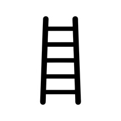 Ladder silhouette vector, Simple black ladder icon