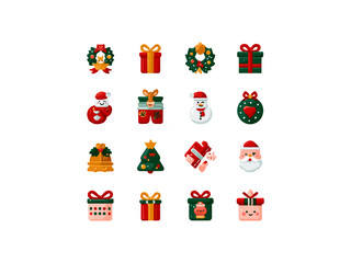 Merry christmas icon illustration vector