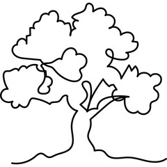 Tree Line Art