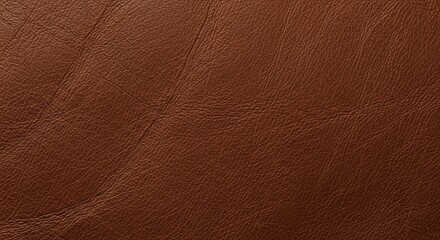 Fototapeta premium Close-up view of brown leather, showing texture and natural imperfections.