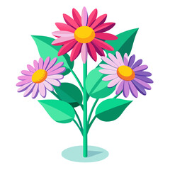 vector illustration of a flower