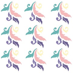 Illustration of blooming flower art isolated on white background. Embrace the beauty of nature with this vibrant floral pattern. Perfect for adding a pop of color to your design. 