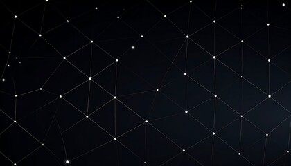 Abstract network graphic on dark background