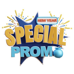 New Year Special Promo 3D Banner