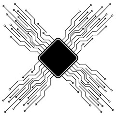 Artificial Intelligence Microchip AI
