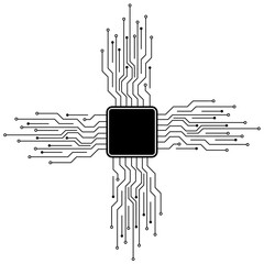 Artificial Intelligence Microchip AI