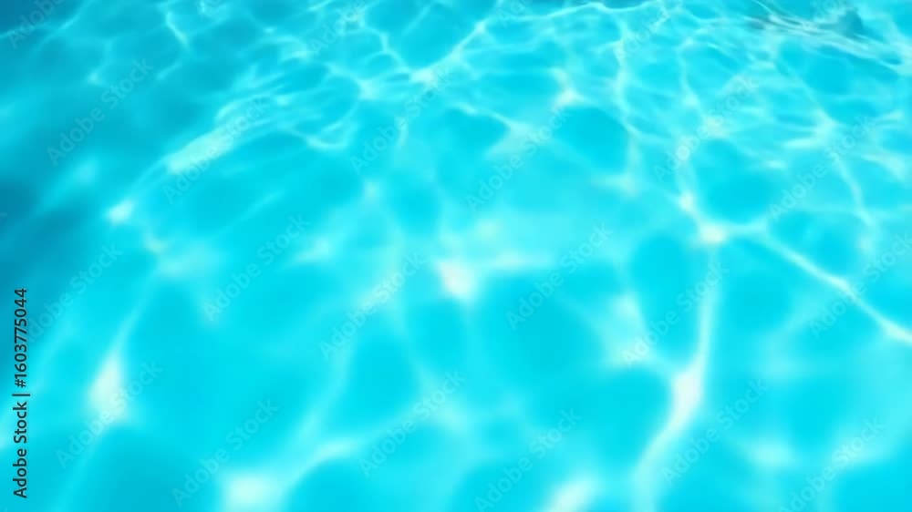 Aufkleber the mesmerizing surface of a swimming pool shimmers with blue hues, creating an abstract and refresh