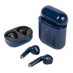 Wireless Earbuds: Deep Blue Premium Audio Experience