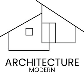 Modern Architecture Vector of minimalist housing