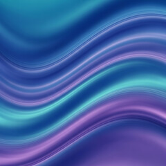 Fototapeta premium Abstract swirling waves of blue, purple, and teal hues create a smooth, flowing pattern.