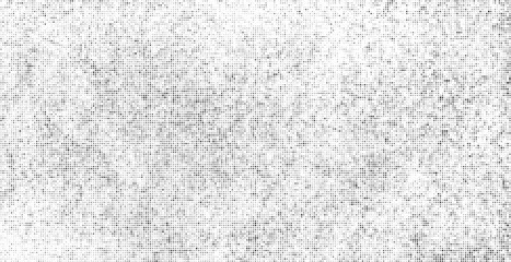 Black Halftone Texture On White Background. Modern Dotted Futuristic Backdrop. Fade Noise Overlay. Digitally Generated Image. Pop Art Style. Vector Illustration, Eps 10.
