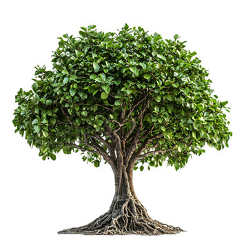 Sacred Fig Tree isolated on a transparent background