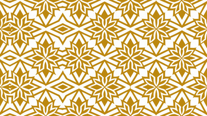 Seamless geometric patterns based on traditional islamic art golden color lines isolated white backgrounds for fabric, textile, covering books, wrapping paper,gold, connected, cover, geometry, islamic