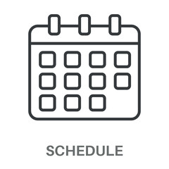 Simple Calendar Design Icon, Simple Style Design Inspiration For Any Logos Interface And Purpose