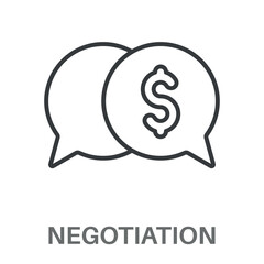 Simple Negotiation Design Icon, Simple Style Design Inspiration For Any Logos Interface And Purpose