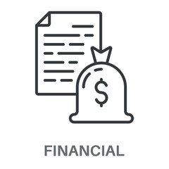 Simple Financial Design Icon, Simple Style Design Inspiration For Any Logos Interface And Purpose
