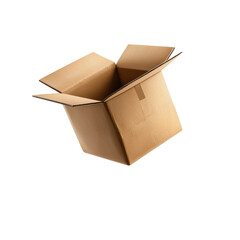 Empty cardboard box ready for packing items in a home or office setting