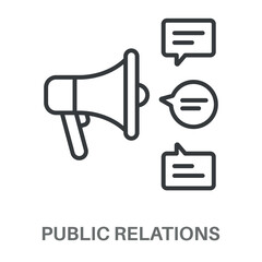 Simple Public Relations Design Icon, Simple Style Design Inspiration For Any Logos Interface And Purpose