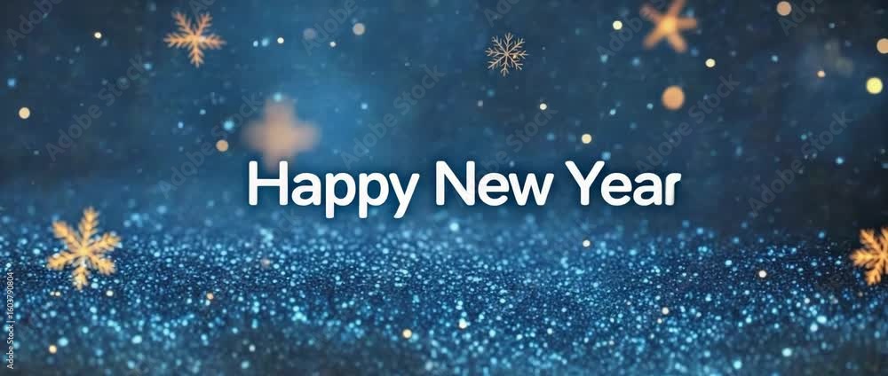 Poster snowflakes falling on a winter night creating a magical atmosphere with sparkling details and a deep