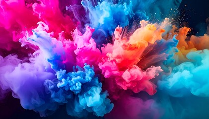 Fototapeta premium Vibrant color explosion