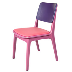 Pink and Purple Plastic Chair: Modern Furniture Design