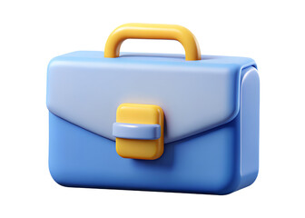 PNG 3D office bag icon on clean white background