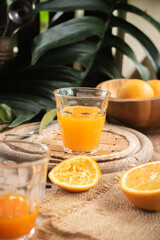 Preserving jar of homemade orange marmalade