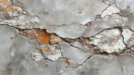 The gray concrete surface features a texture marked by subtle cracks and abrasions, reflecting a rich history. This backdrop offers an industrial loft aesthetic that enhances its character.