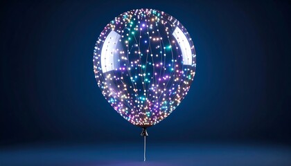 A luminous, clear balloon