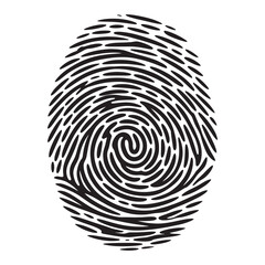 Unique Fingerprint Identification Illustration Vector for  Security Purposes