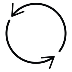 Circle Arrow icon set vector illustration, refresh, repeat, reload, Set of circle arrows rotating, different circular arrows of black color isolated, recycle sign. design eps 10
