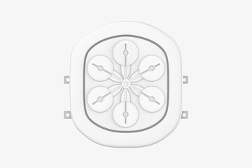 New Smart Music Boxing Machine, Led Boxing Machine. 3d illustration