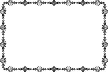 Simple Unique Frame, Border Frame with White Background, Photo Frame, Unique Black Frame